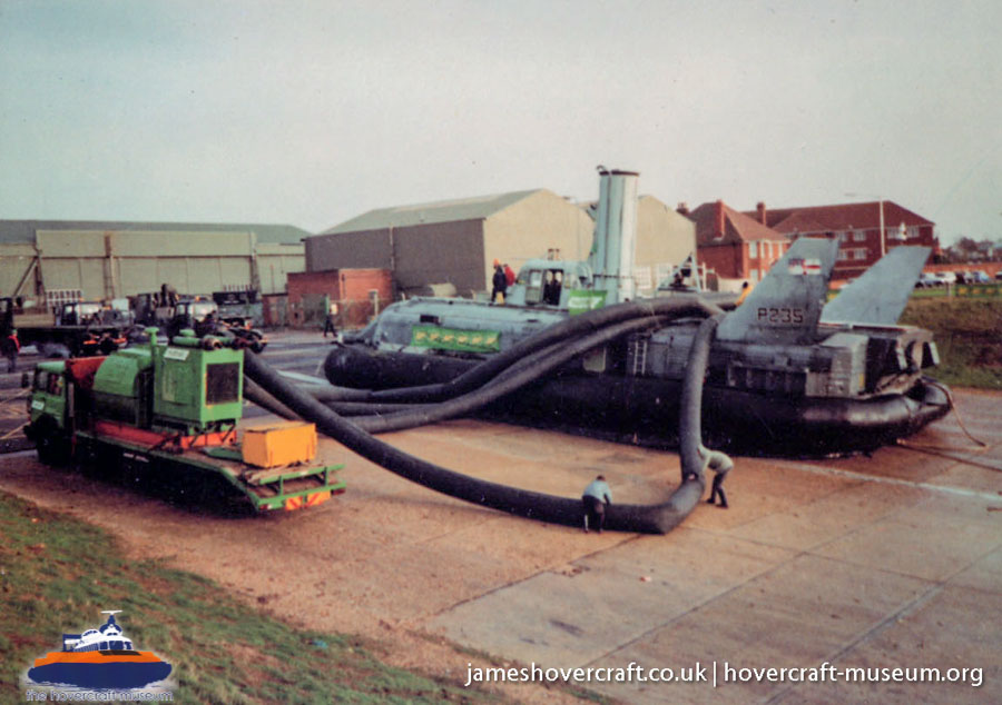 BH7 being moved to The Hovercraft Museum -  (credit: The <a href='http://www.hovercraft-museum.org/' target='_blank'>Hovercraft Museum Trust</a>).